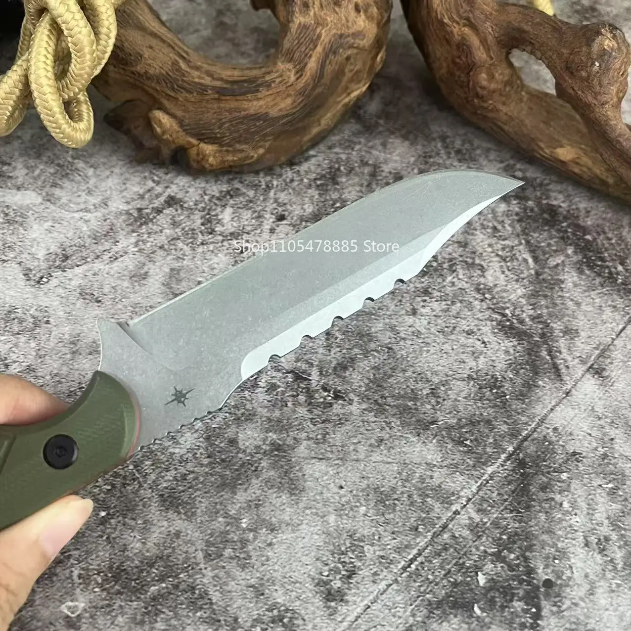 TOOR Knives G-10 Handle Men's Outdoor Fixed Blade Camping Tool, Protective Portable Sheath Included, Field Picnic Cutting Knife