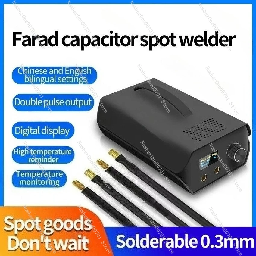 

Portable Spot Welding Machine 120 Gear Adjustable 3000F Farah Capacitor For 18650 Lithium Battery DIY Welding Device Spot Welder