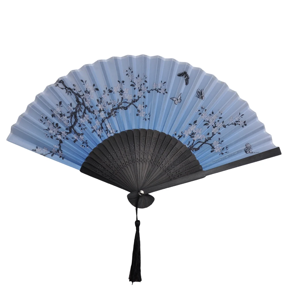 Faltender Handfächer für Hochzeiten, traditionelle chinesische japanische koreanische Kunst, Handwerk, Geschenk, Bambus, Raumtanz-Requisiten, Holzfächer, Heimdekorationen