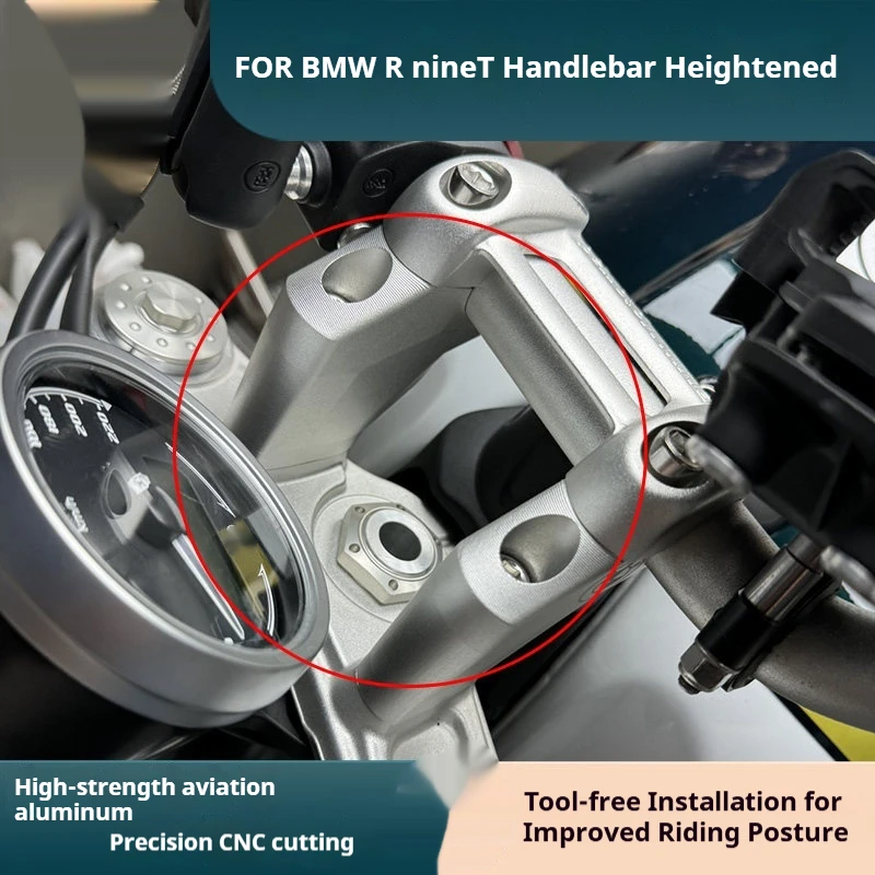 For BMW R NineT Integrated Raise & Setback Handlebar Risers Elevador manillar moto