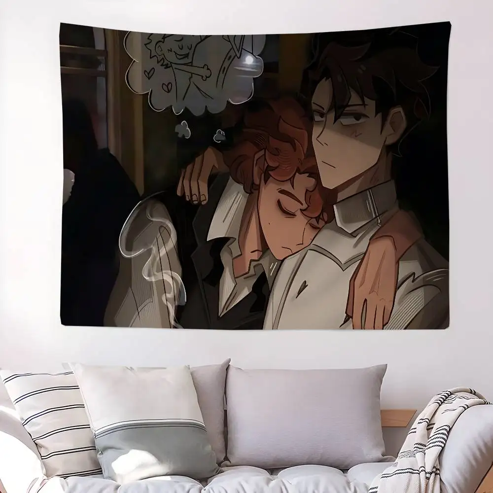 Vincent Rody Dead P-Plates Cartoon Tapestry Bohemian Wall Tapestries Mandala Wall Hanging Sheets
