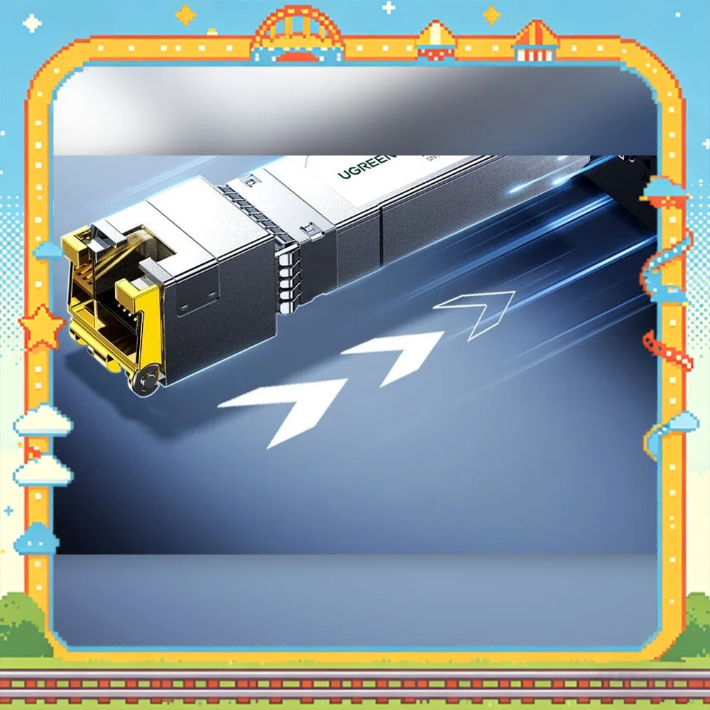 UGREEN 45986 CM900 10Gbps SFP+ to RJ45 Copper Transceiver Module 30m Gigabit Ethernet Adapter.