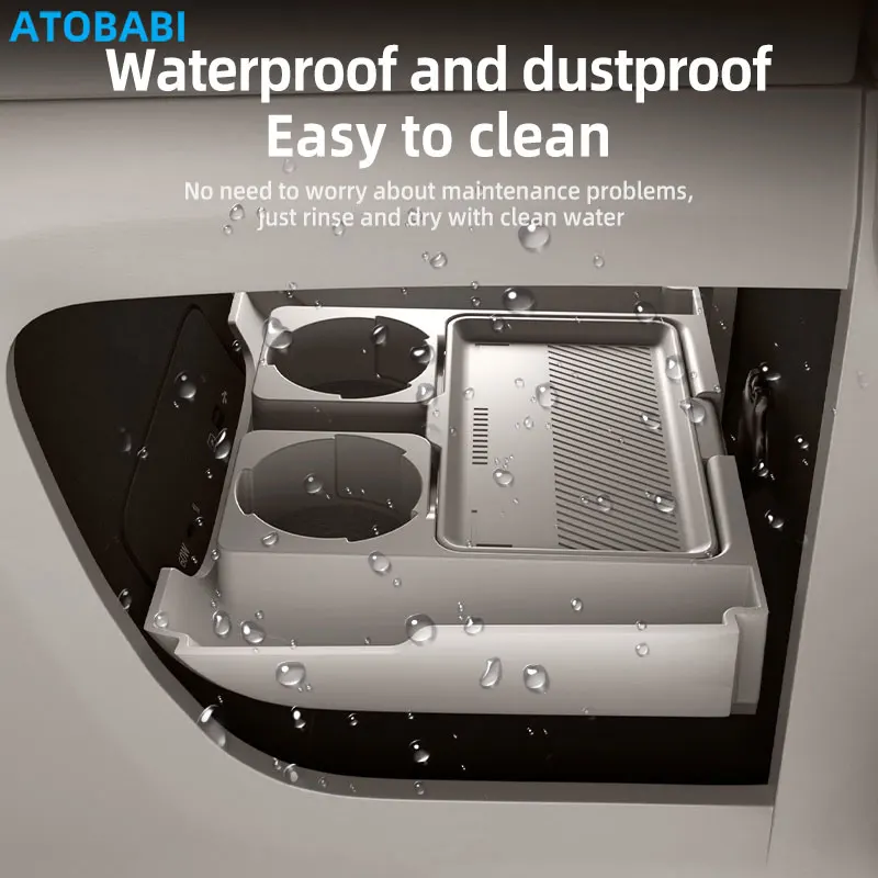 Car Storage Box For Voyah Dream Dreampower 2025 Auto Central Control Armrest Box Under Layer Organize Silicone Storage Accessory