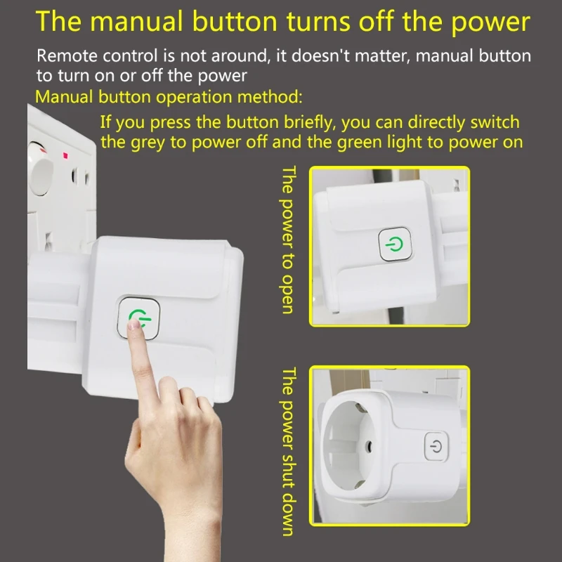 433mhz Wireless RF Remote Control Home Office for Smart WiFi Power Timer Socket Outlet EU Plug K1KF