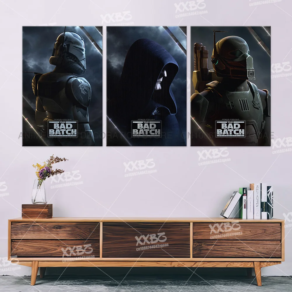 Star Wars: The Bad Batch Posters Hunter Home Decoration Wrecker Canvas Painting Tech Wall Art Crosshair Movie Picture Echo Mural