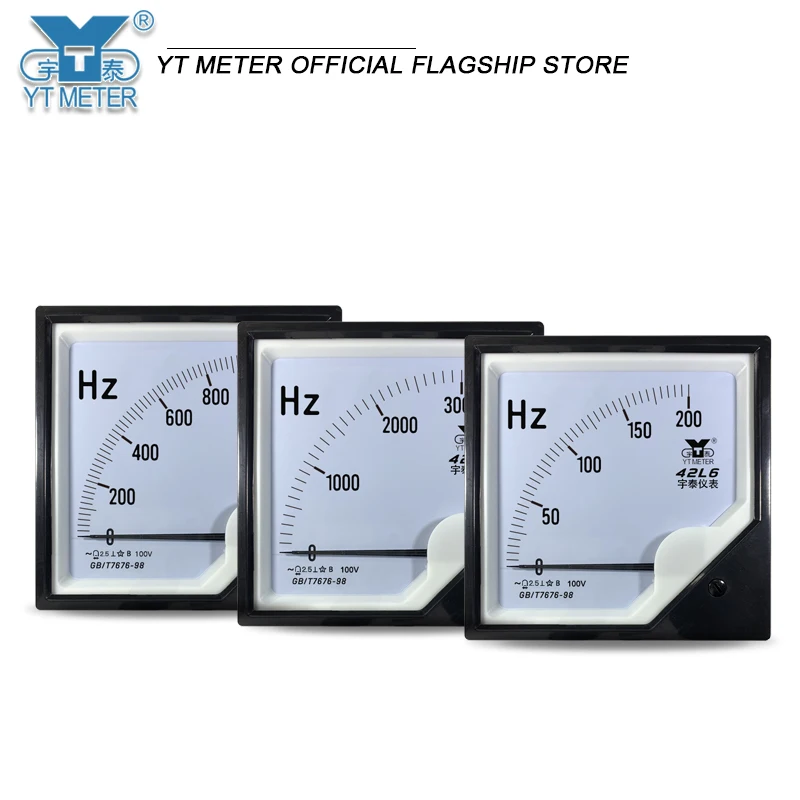 42L6 IF frequency meter 100v 1000hz 1500hz 8khz Pointer Hertz meter IF frequency furnace 400hz