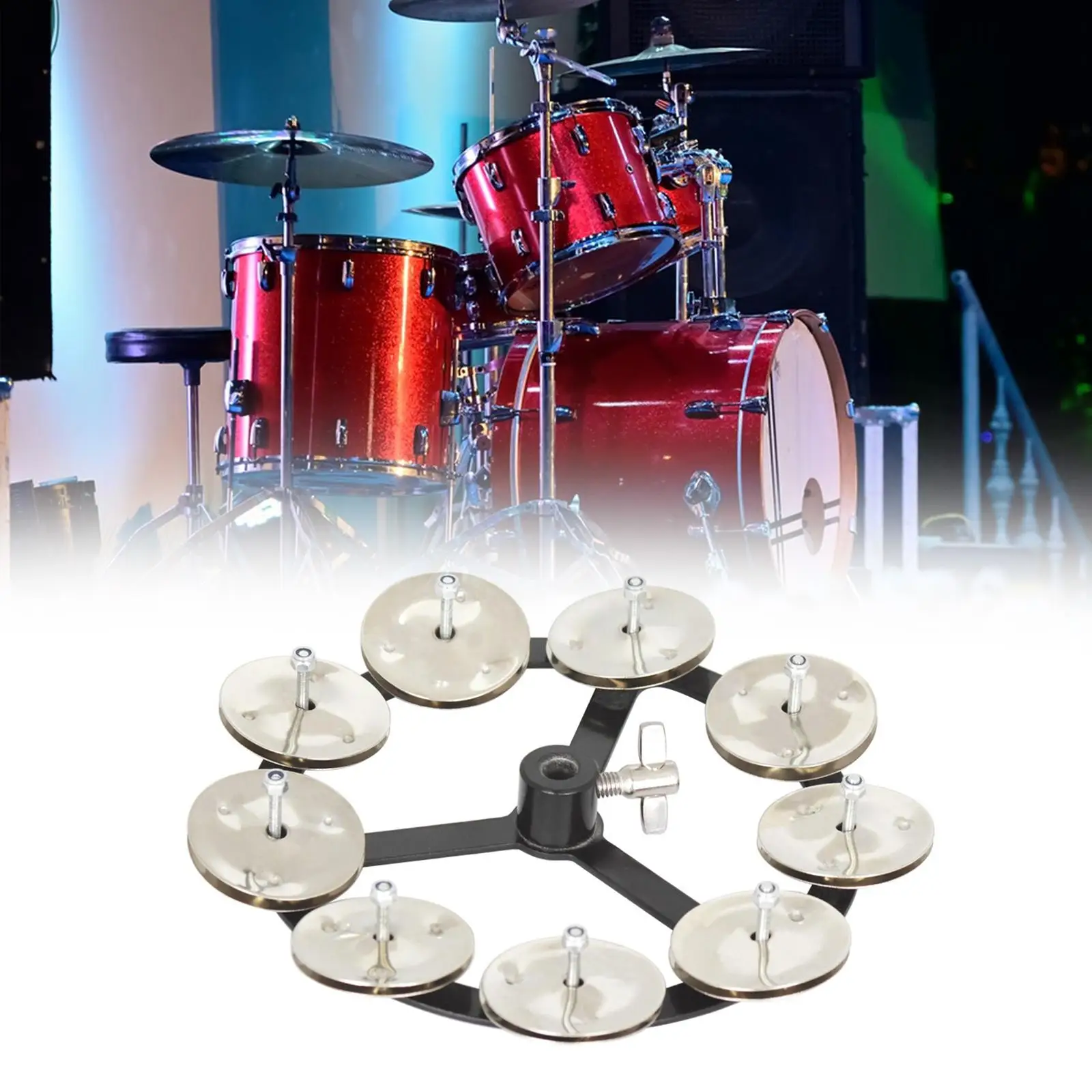 hihat-ポータブル銅ドラムセット、シンバル楽器、タンバリン