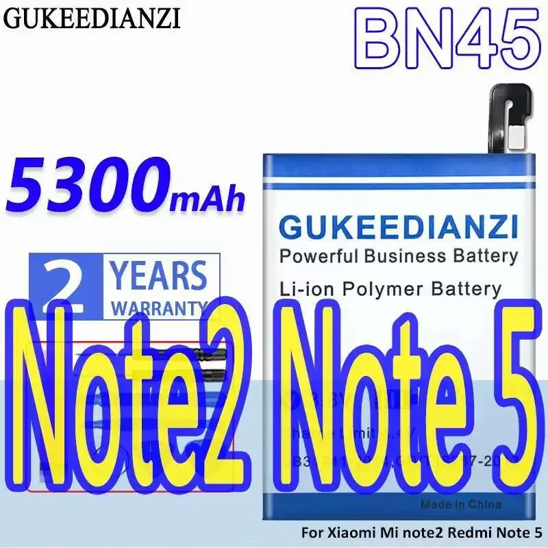 

Mobile Phone Battery For Xiaomi Redmi Note 5 Note5 BN45 High Capacity 5300Mah