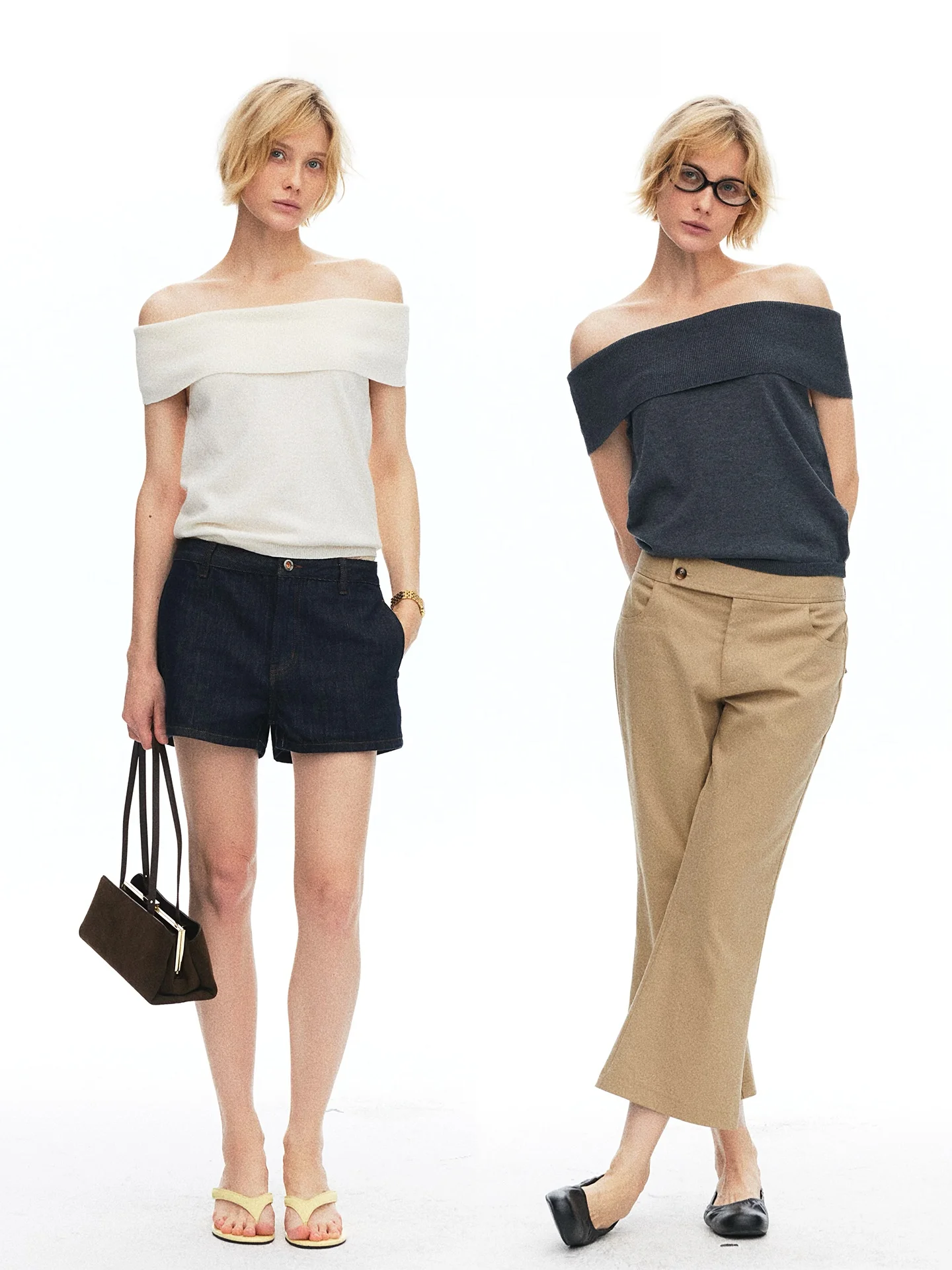 

Элегантный вязаный свитер с одним открытым плечом, короткий рукав, повседневный, приталенный, из смесовой ткани (полиэстер, нейлон, акрил, шерсть)