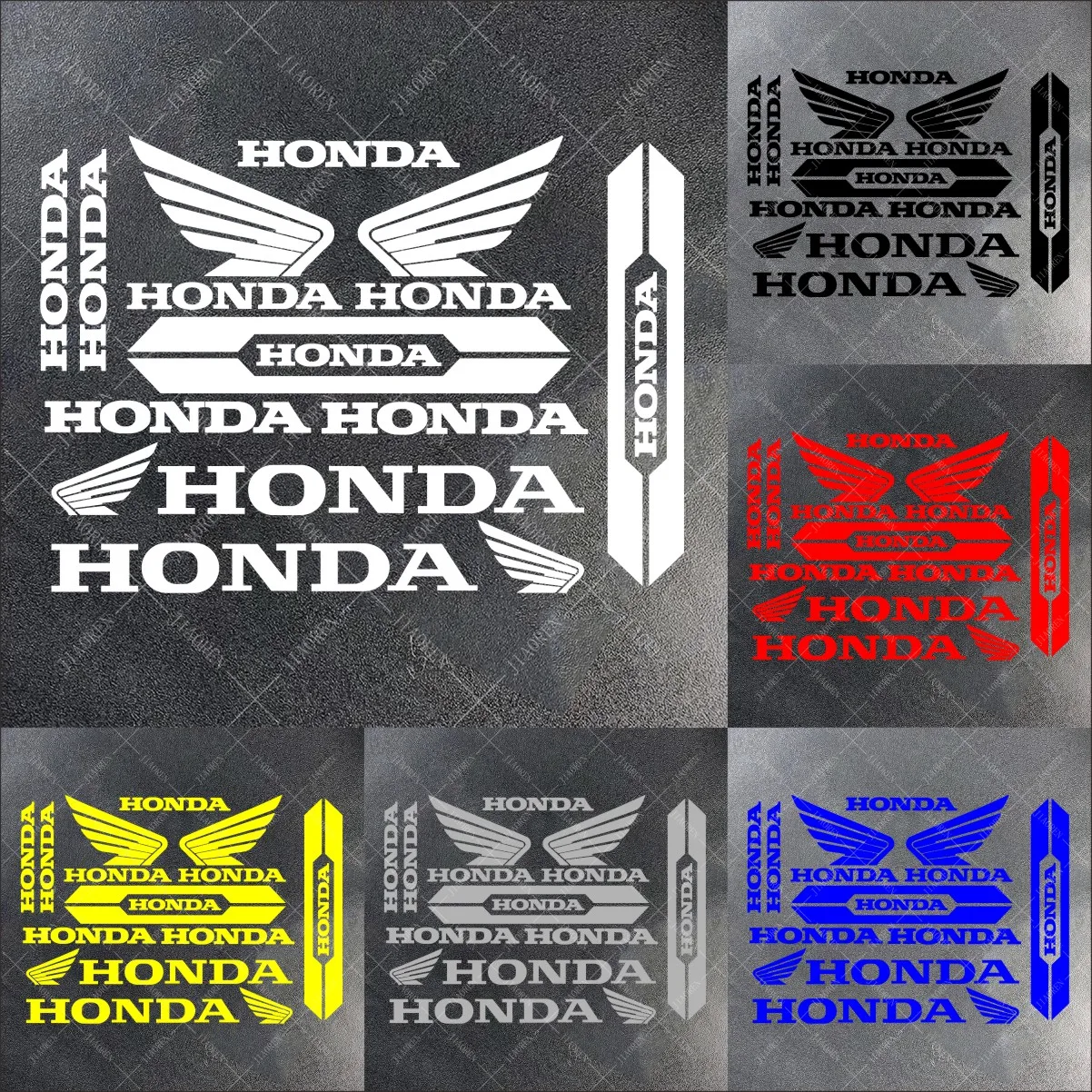 

Виниловые наклейки Honda с логотипом, велосипедный шлем, комплект наклеек для мотоцикла