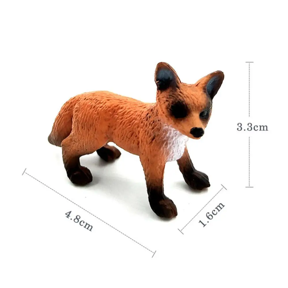 Garten Mini Lernspielzeug Waldmodelle Wildplastik Kinder Simulation Simulation Tiere Dekoration