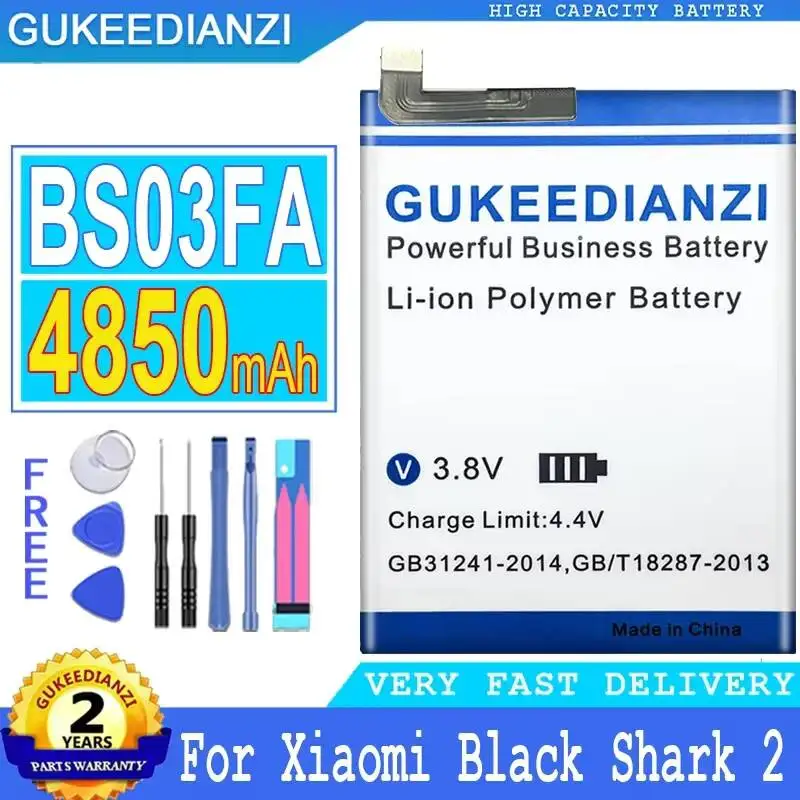 Mobile Phone Battery For Xiaomi Black Shark 2 Stable BS03FA 4850mAh