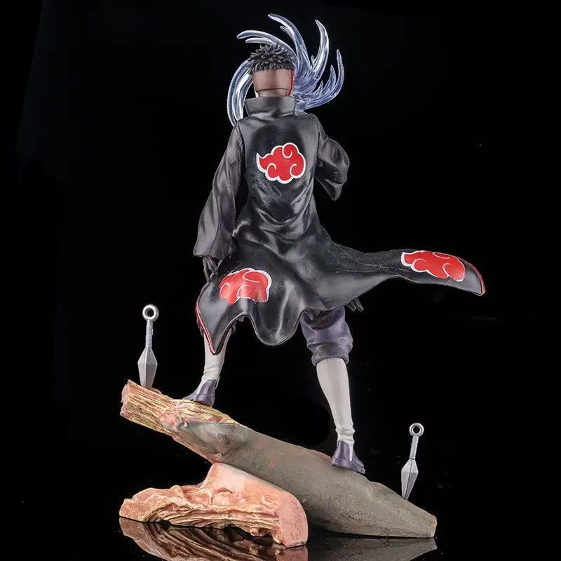 25CM Anime Naruto Figure Obito Uchiha Tobi Head Changeable Action Figurine Pvc Statue Model Desktop Decoration Toys Gifts