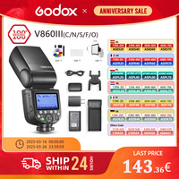 Godox V860III V860III-C V860III-N V860III-S Speedlite Camera Flash TTL HSS Flash for Canon Sony Nikon Fuji Olympus Pentax Camera