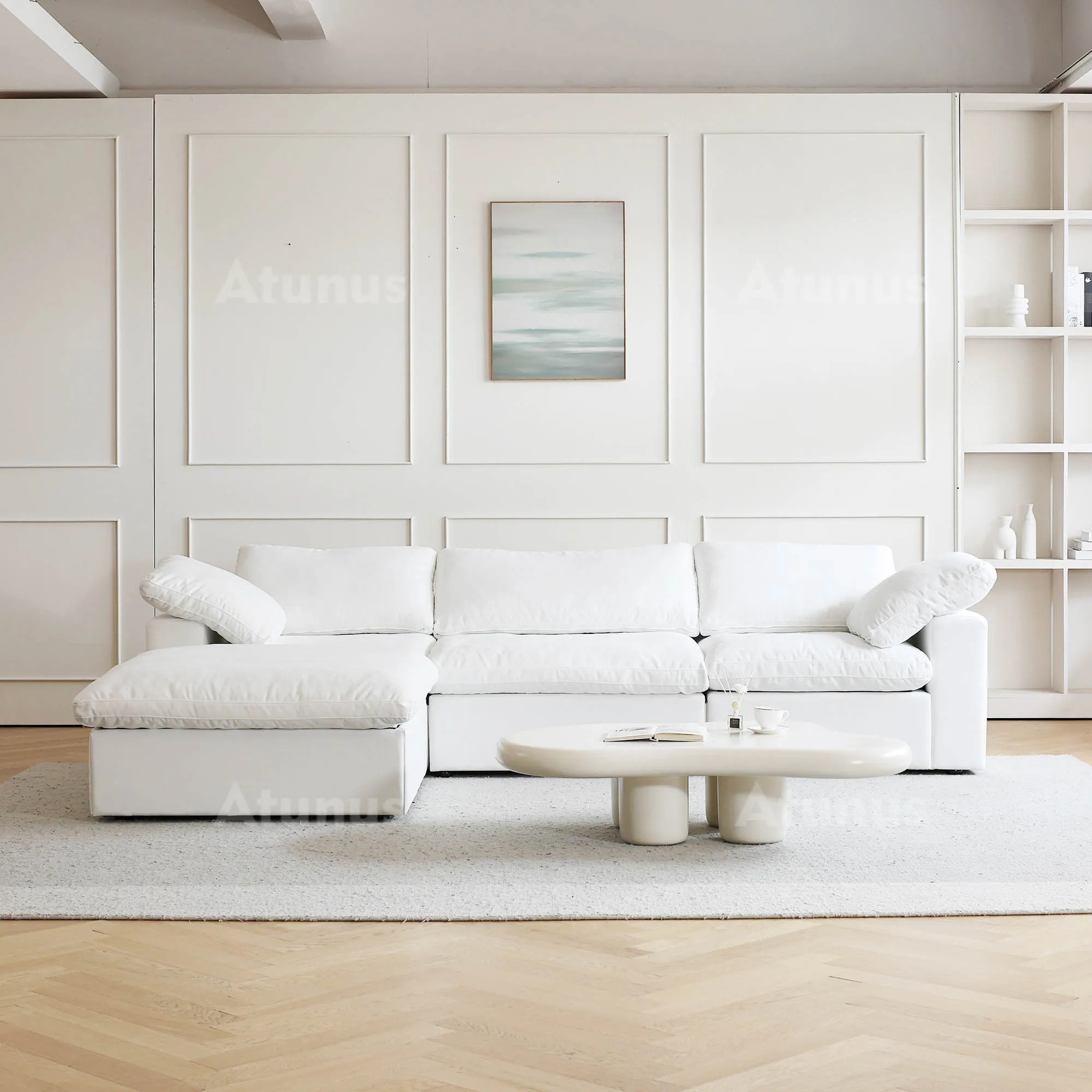 Sofá Modular Nórdico para Salas, Sofá con Diván