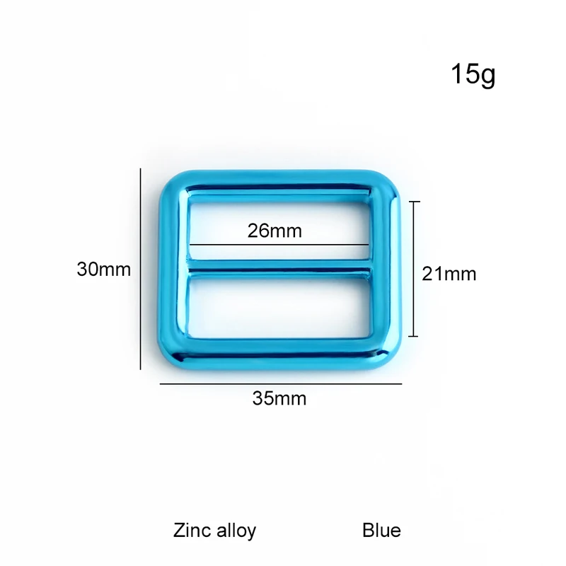 5PCS Bag Shoulder Strap Sliding Adjuster Belt Backpack Strap Flat Three-Way Sliding Buckle DIY Handicraft Hardware Accessories