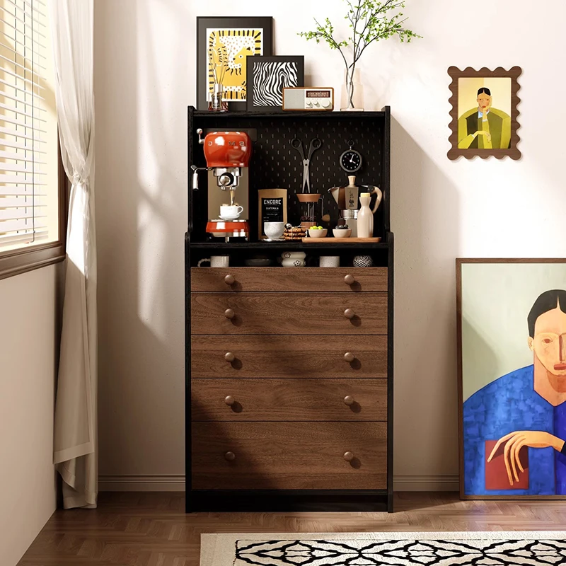 Gabinetes altos Vintage para sala de estar, gabinetes de salón elegantes y de moda de primera calidad de mediados de siglo, muebles de salón clásicos Glamour