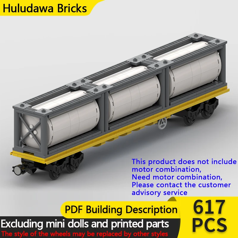 

Модель городской автомобиль MOC, строительные кирпичи, американская железная дорога, плоский автомобиль, 60 футов, модульная технология, подарки, праздник, сборка, детские игрушки, костюм