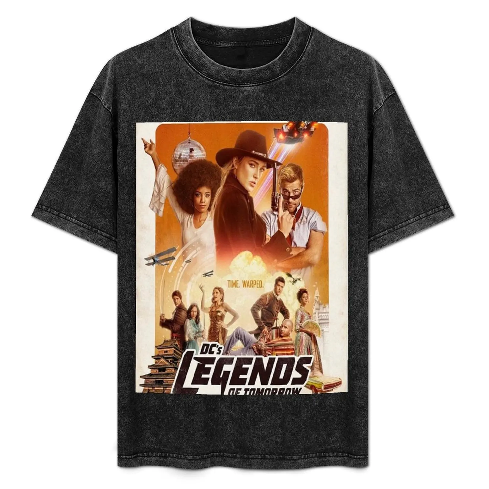 Camiseta Legends of Tomorrow temporada 5, camiseta con estampado gráfico retro