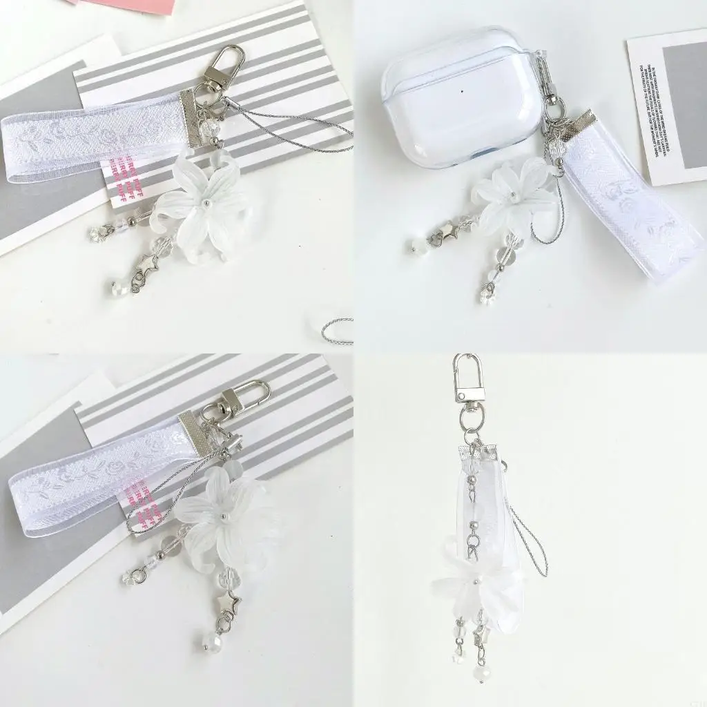  Beaded Tassels Keychain Charm Accessory for Phones Bags Keys and Zipper Pulls