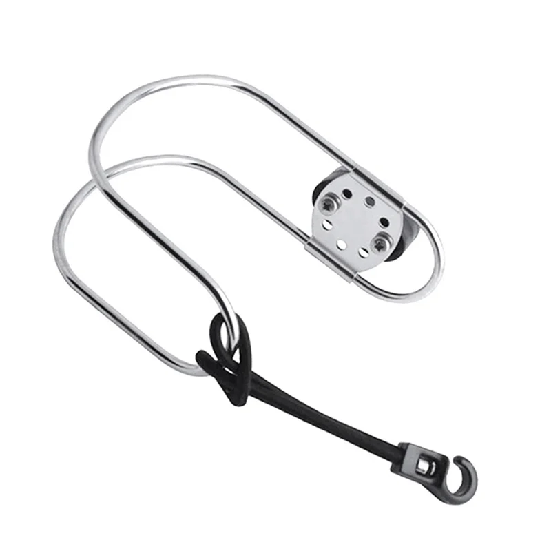 البحرية الفولاذ المقاوم للصدأ حدوة الحصان العوامات 2 قطعة قابل للتعديل حلقة قوس اكسسوارات للقوارب حلقة حامل-B60B