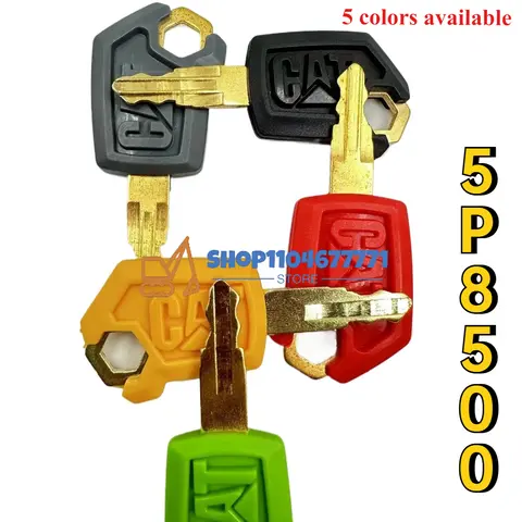 10PCS 5P8500 Ignition Start and Door Lock High Quality Key For Caterpilllar Cate Excavator Dozer Loader
