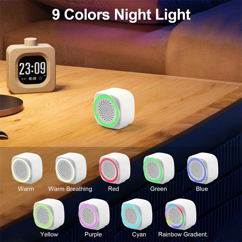 

9 Colors Night Light Timers Portable Size Sleep White Noise Sound Machines With 26 Soothing Sounds For Home Office Travel