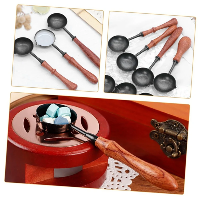 Lacquer Seal Non Stick Spoon Sealing Wax Spoon Stamp Seal Heating Lacquer Wax Tool