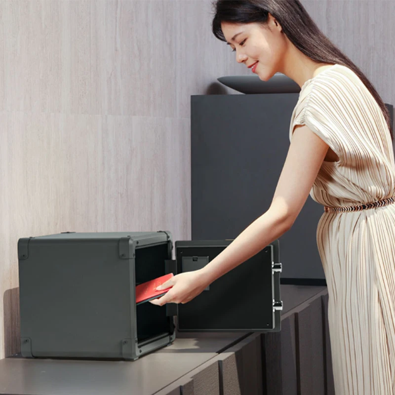 Crmcr-家庭用,オフィス用,盗難防止,スチール製,小型,30cmの組み合わせ用のインテリジェント金庫