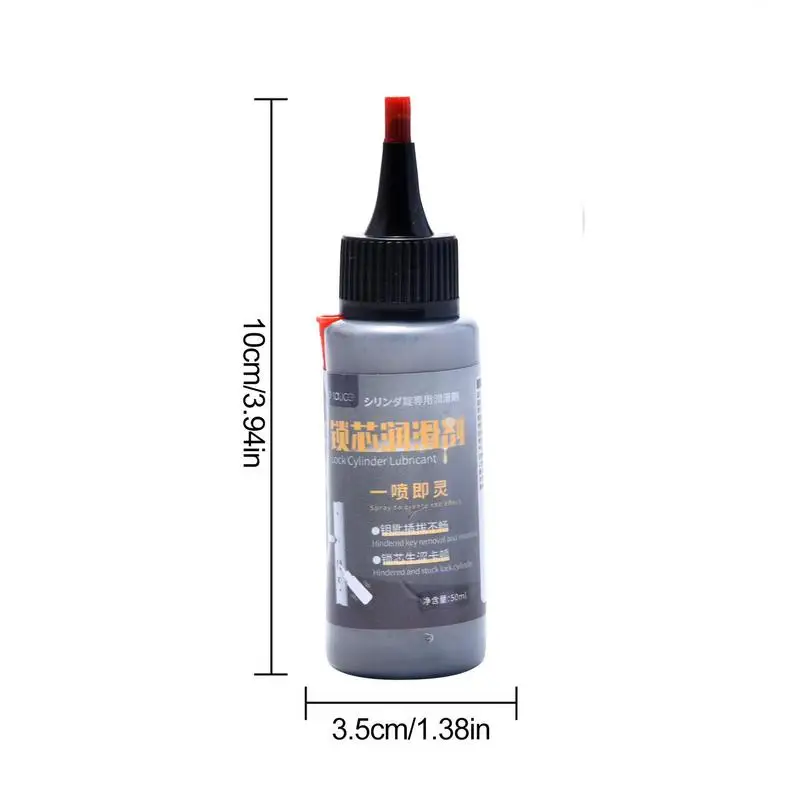 Lubrifiant sec en 2,4 pour serrures et portes coulissantes, butées, tout usage, friction, 50ml, garage