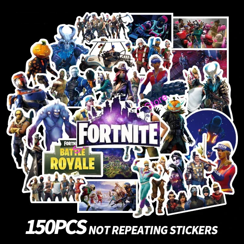10/30/50/100 قطعة لعبة Fortnite ملصق PVC الرسوم المتحركة الديكور معركة رويال DIY بها بنفسك الهاتف الأمتعة الثلاجة ملصقات Kawaii الاطفال اللعب