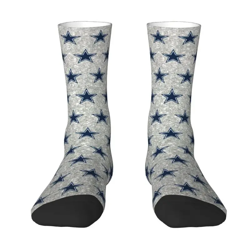 

Cowboy Star Dress Socks for Men Women Warm Fashion Novelty Crew Socks