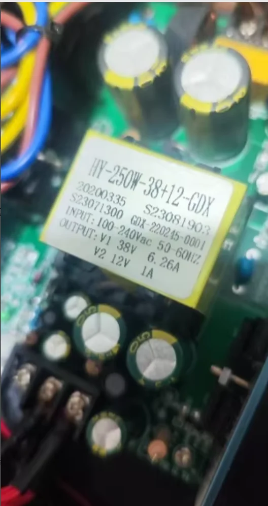 HY-250W+24V-GDX 24v HY-250W-38+12-GDX Strobe Switch Power Source Board Supply Assembly For 19X12W LED Moving Head Light