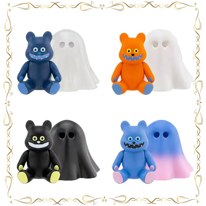 

Ghost Bear Gashapon Trend Fashion Ornament Toys Children Birthday Action Figure Collection Model Toy