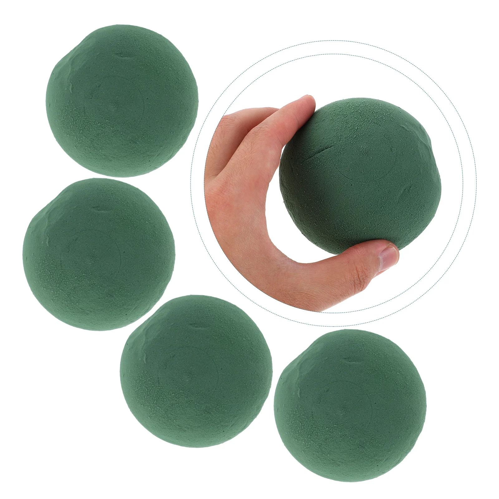 

8Pcs Round Floral Foam Blocks Green Half Ball Dry Flower Foam for Artificial Bouquet Arrangement Floral Craft Supplies