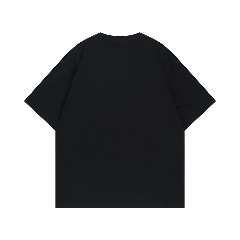 Letter Print High Street Fashion Casual Oversized T-shirt Men's Clothing Hip Hop Y2k T Shirts 2026 Short Sleeve Tees New In Tops