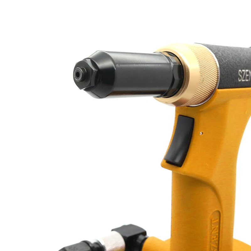 Compact Pneumatic Rivet Gun Lightweight Self Suction Air Riveting Tool for Fast and Easy Operation