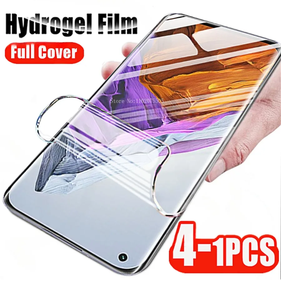 4-1pcs for Xiaomi Mi 11 11T 11i 11X 10 10S 10i 10T Ultra Pro Lite Zoom Youth 5G Screen Protectors Hydrogel Film for Xiaomi 11Pro