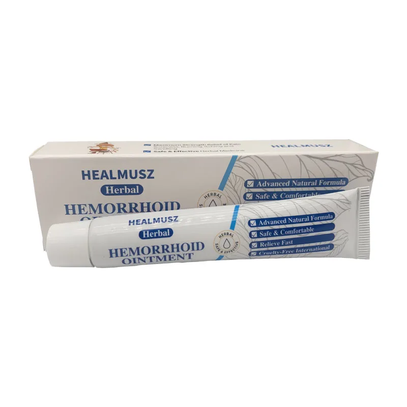 Chinese Medical Herbal Hemorroidas Pomada, Creme antibacteriano para Pilhas Internas, Fissura Anal Pomada Alívio da Dor, 20g