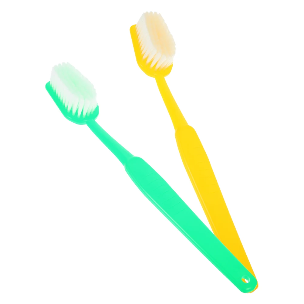 

2 Pcs Giant Toothbrush Novelty Toy Prop Kids Funny Photo Booth Halloween Accessories Bright Colors