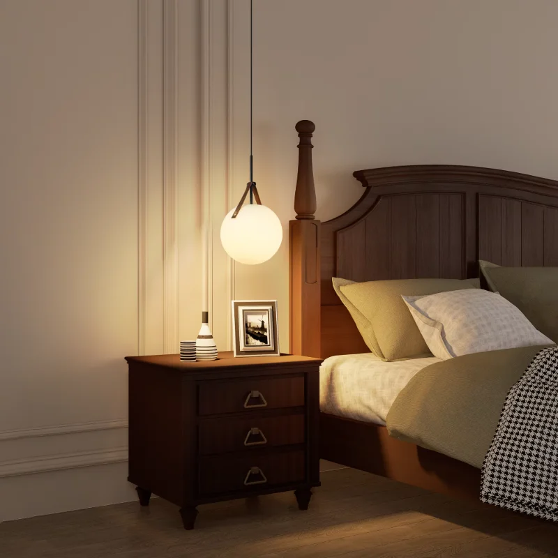 Denmark Designer Led Pendant Light Kitchen Island Hanging Lamp Glass Chandelier for Dining Room Table Glass Ball Pendant Lamp