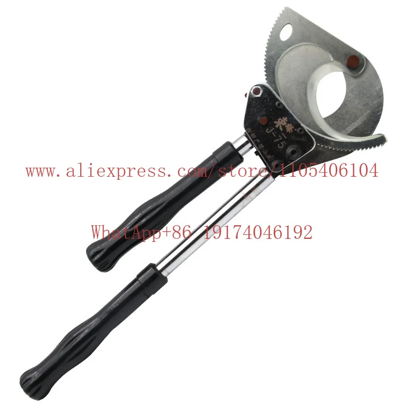 Ratchet cable scissors J40/52/75/95/100 manual wire breaker gear steel strand copper and aluminum cable scissors
