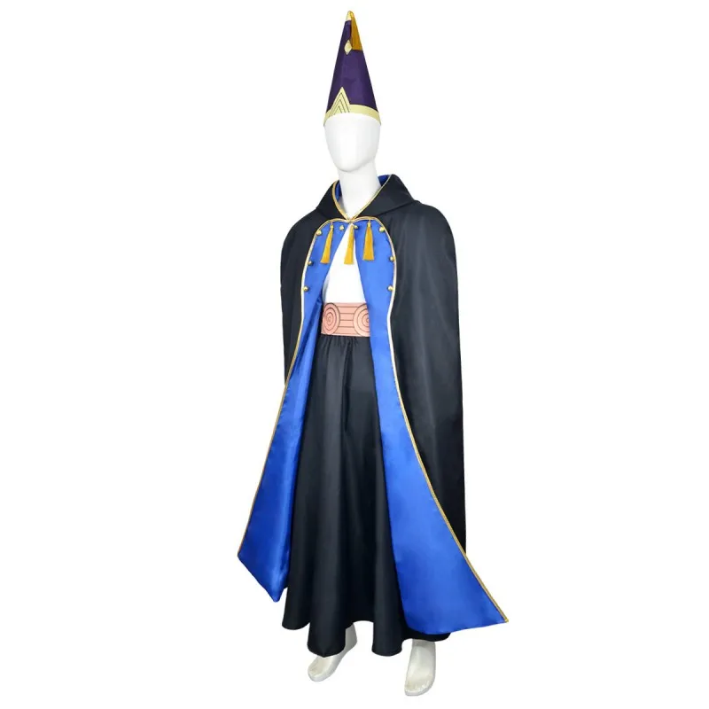 Witch Hat Atelier Olruggio Cosplay Costume Watchful Eye Magic Robe Uniform Set Halloween Olruggio's Wigs Headgear Men Size view 4