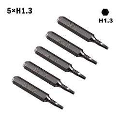 5 Stück Sechskantschaft-Schraubendreher-Bit H4 × 28 mm klein H0,7 H0,9 H1,5 H2 H3 H4 Schraubendreherkopf 4 mm für Handreparaturwerkzeug