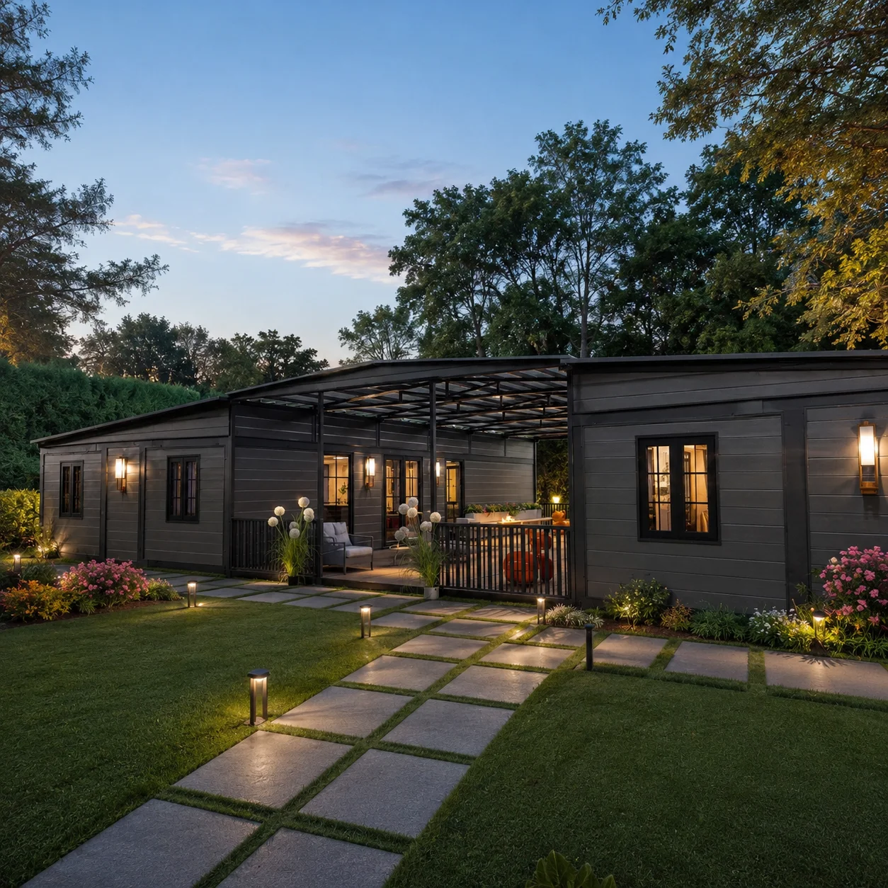 Prefabricated Container House Warehouse Barn Prefab House Tiny Homes Mobile Farm House Garden Rooms Folding Room Sunroom