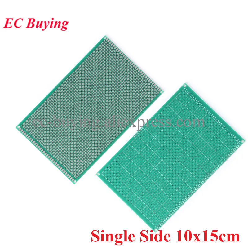 10*15CM Single Sided Copper Prototype PCB DIY 2.54mm Universal Printed Circuit Board 10x15cm Breadboard Plate 100*150mm