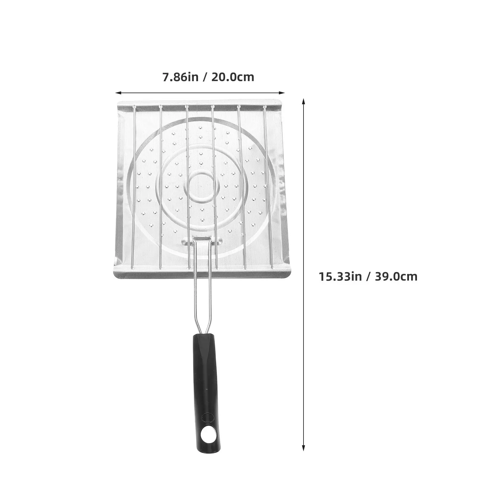 Camping Grill Rack Foldable Handle Iron Wire Sheet Metal Perforated Stove Top Toaster Bread Fish Meat Grill Basket Outdoor
