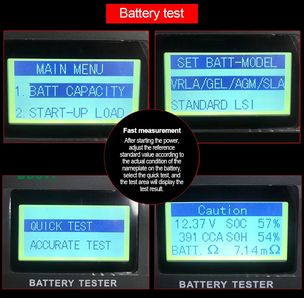 DUOYI DY3015C Automotive Battery Tester Battery Capacity Life Internal Resistance Start Charging 24V Tester image 5