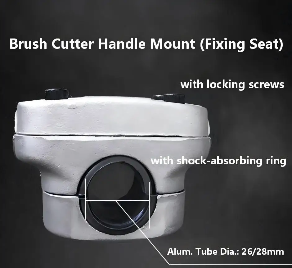 Handle Clamp Bracket, Lawn mower fixing seat,Durable Aluminum, Universal for Lawn Mower, Brush Cutter and Trimmer