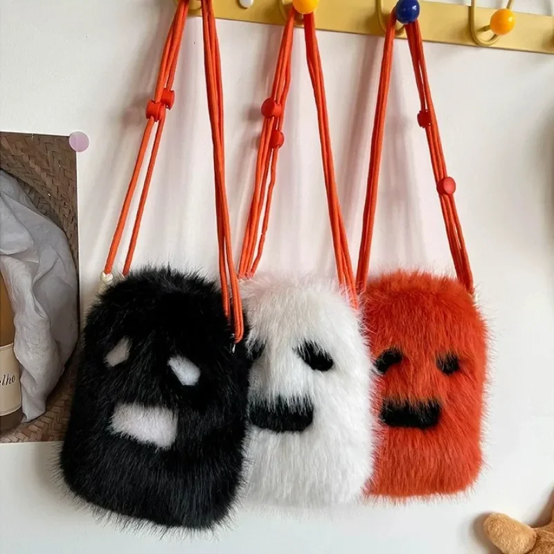 Faux Fur Bag Halloween Plush Bolsas Feminina Bolsa Crossbady Bags for Woman Y2k Trendy Personalized Bolsos Mujer Sac Femme